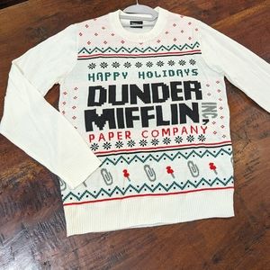 Dunder Mifflin The Office Ugly Christmas Sweater Men's S Women's M